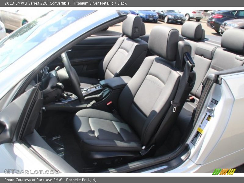 Titanium Silver Metallic / Black 2013 BMW 3 Series 328i Convertible