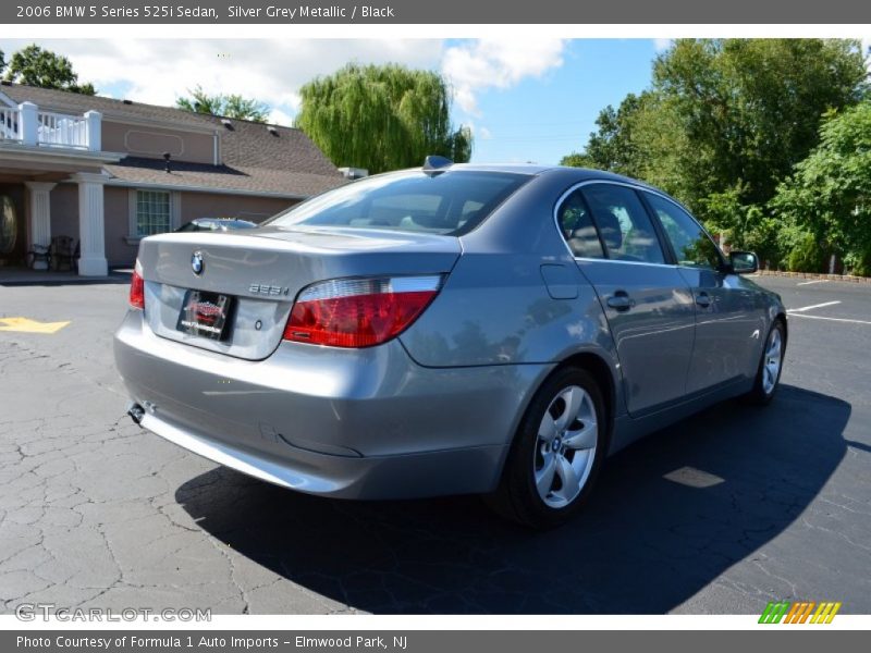 Silver Grey Metallic / Black 2006 BMW 5 Series 525i Sedan