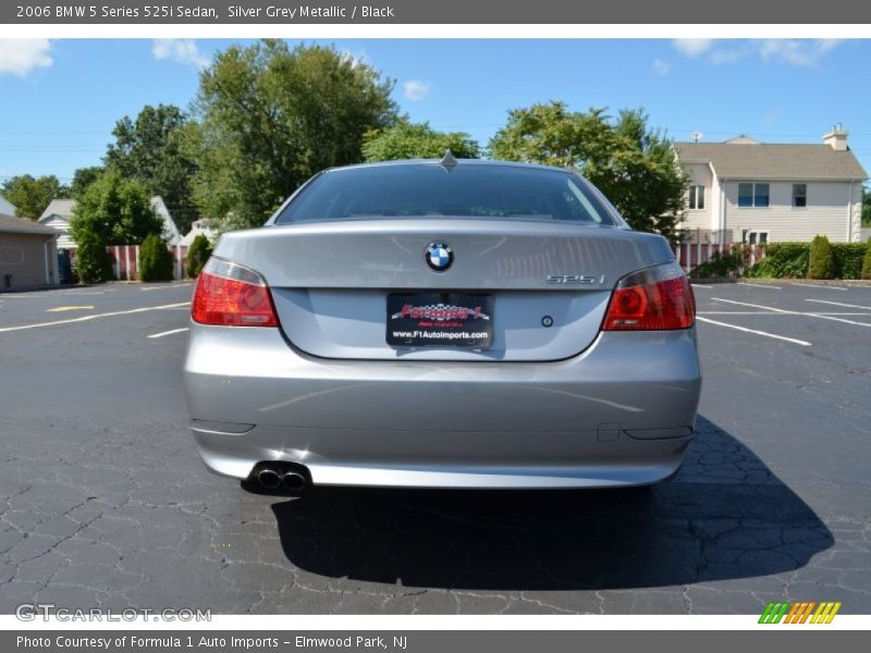 Silver Grey Metallic / Black 2006 BMW 5 Series 525i Sedan