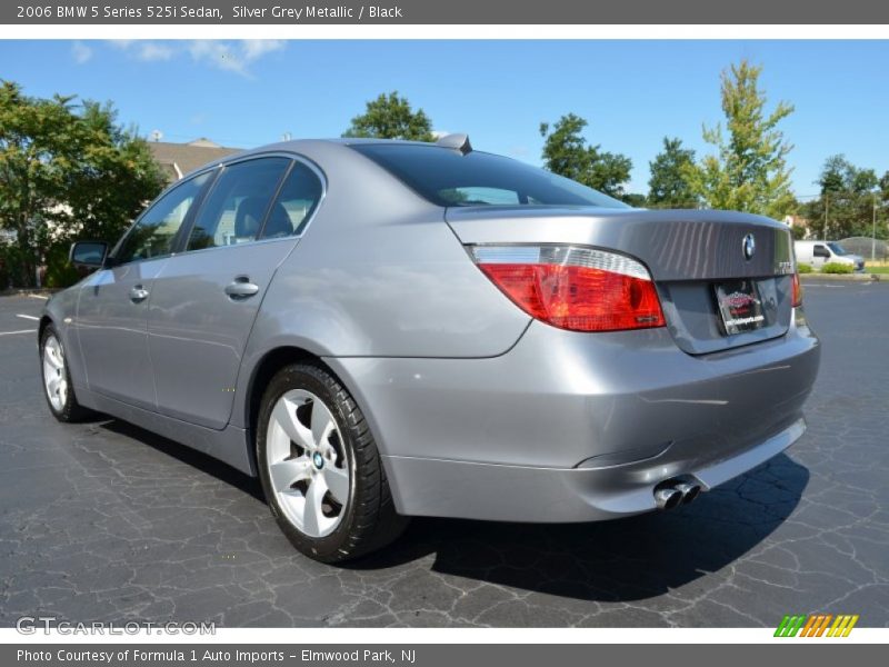 Silver Grey Metallic / Black 2006 BMW 5 Series 525i Sedan
