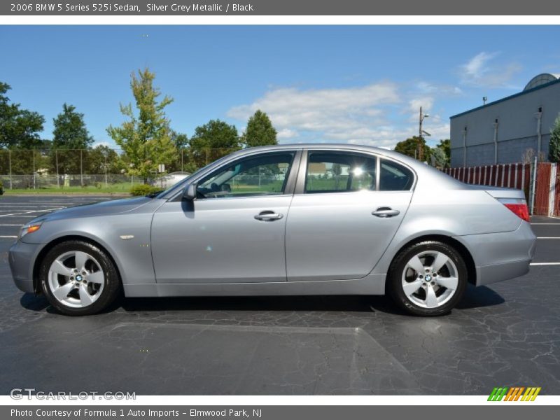 Silver Grey Metallic / Black 2006 BMW 5 Series 525i Sedan