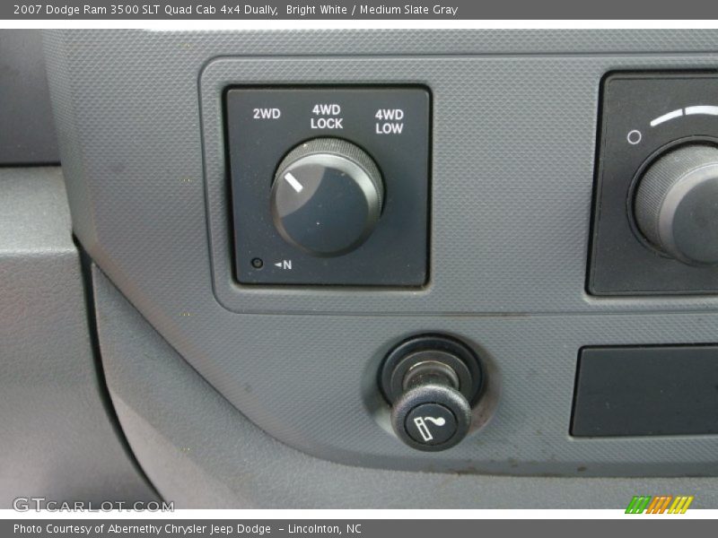 Bright White / Medium Slate Gray 2007 Dodge Ram 3500 SLT Quad Cab 4x4 Dually