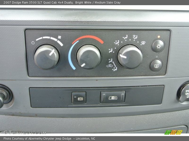 Bright White / Medium Slate Gray 2007 Dodge Ram 3500 SLT Quad Cab 4x4 Dually