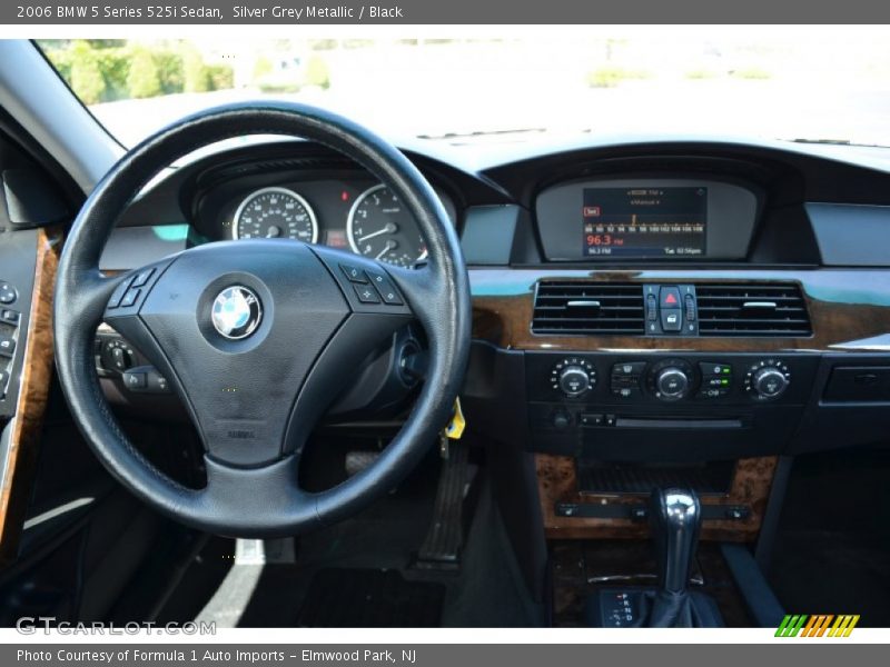 Silver Grey Metallic / Black 2006 BMW 5 Series 525i Sedan