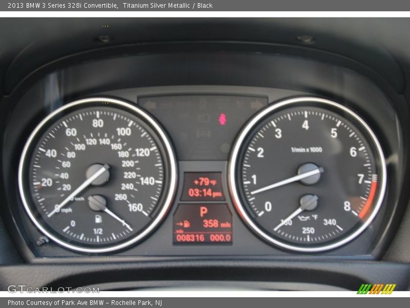 Titanium Silver Metallic / Black 2013 BMW 3 Series 328i Convertible