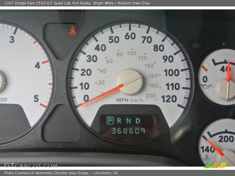 Bright White / Medium Slate Gray 2007 Dodge Ram 3500 SLT Quad Cab 4x4 Dually