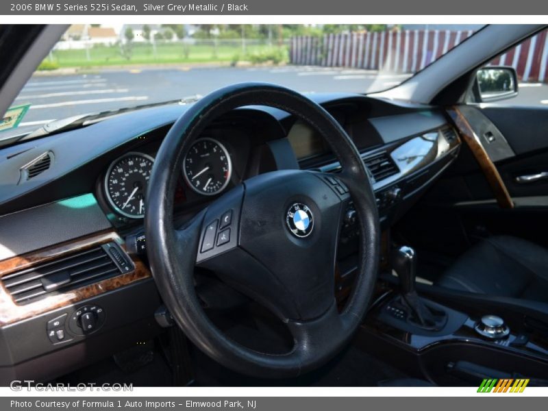 Silver Grey Metallic / Black 2006 BMW 5 Series 525i Sedan