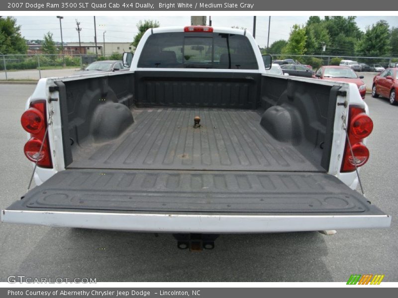 Bright White / Medium Slate Gray 2007 Dodge Ram 3500 SLT Quad Cab 4x4 Dually