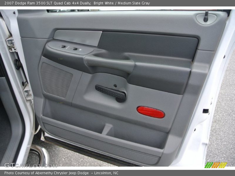 Bright White / Medium Slate Gray 2007 Dodge Ram 3500 SLT Quad Cab 4x4 Dually