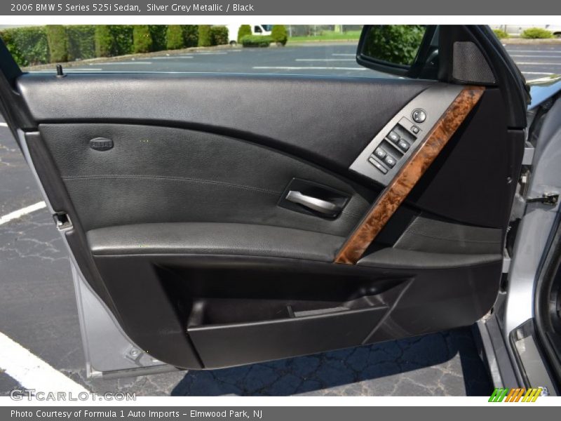 Silver Grey Metallic / Black 2006 BMW 5 Series 525i Sedan