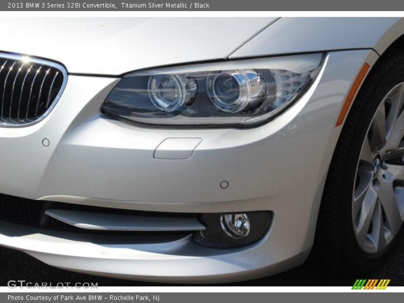 Titanium Silver Metallic / Black 2013 BMW 3 Series 328i Convertible