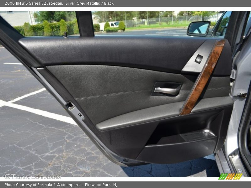 Silver Grey Metallic / Black 2006 BMW 5 Series 525i Sedan