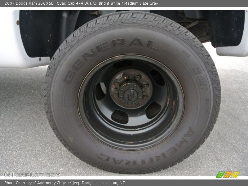 Bright White / Medium Slate Gray 2007 Dodge Ram 3500 SLT Quad Cab 4x4 Dually