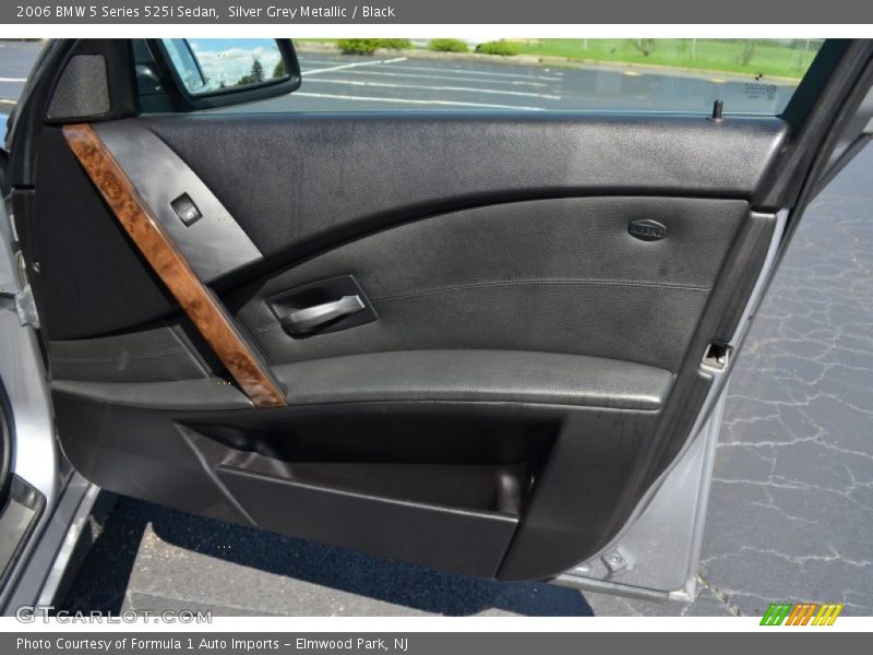 Silver Grey Metallic / Black 2006 BMW 5 Series 525i Sedan