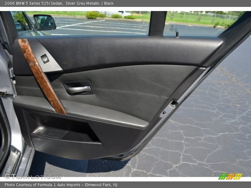 Silver Grey Metallic / Black 2006 BMW 5 Series 525i Sedan
