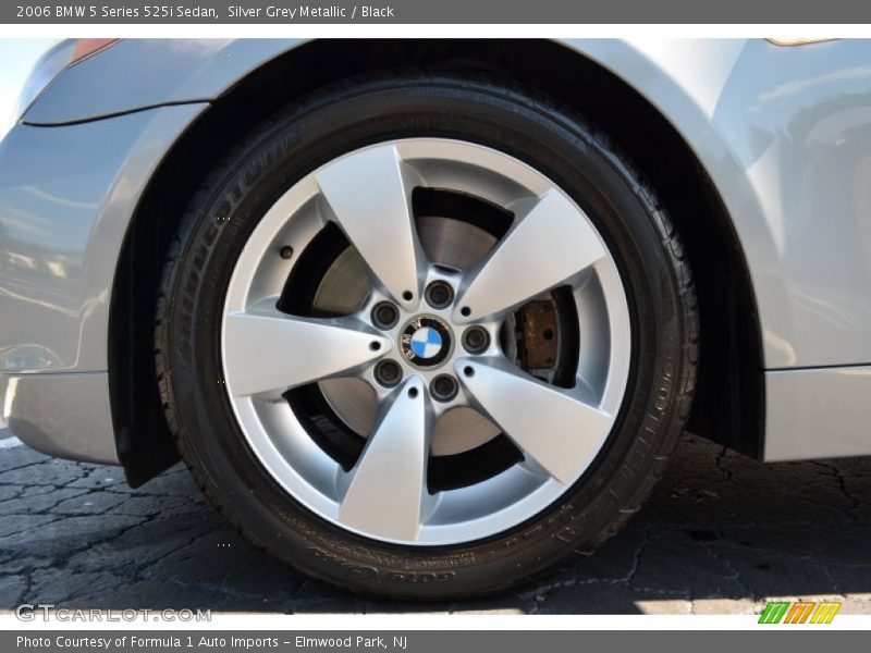 Silver Grey Metallic / Black 2006 BMW 5 Series 525i Sedan