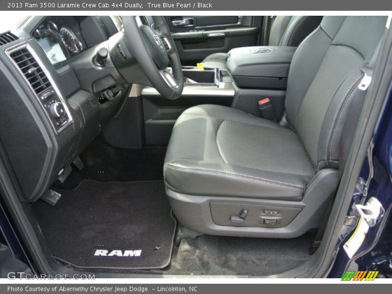 True Blue Pearl / Black 2013 Ram 3500 Laramie Crew Cab 4x4 Dually