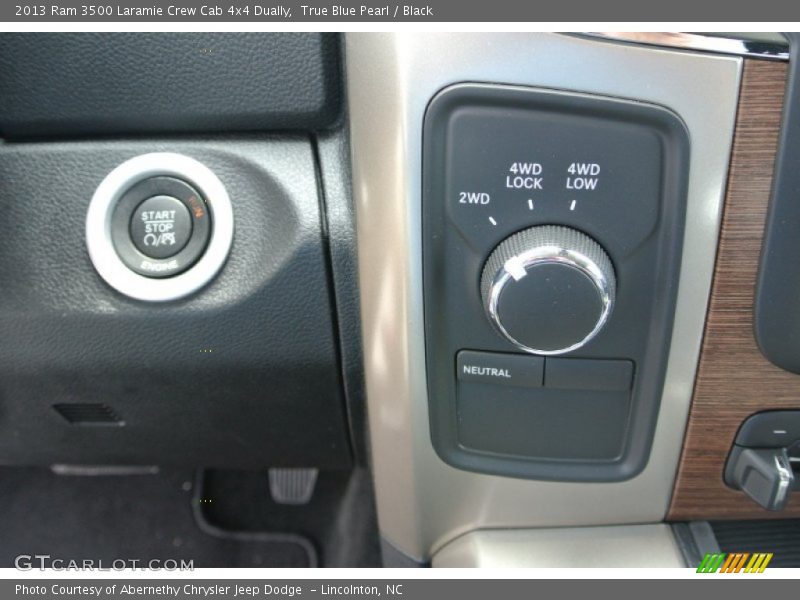 True Blue Pearl / Black 2013 Ram 3500 Laramie Crew Cab 4x4 Dually