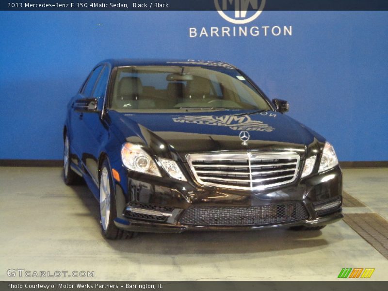 Black / Black 2013 Mercedes-Benz E 350 4Matic Sedan