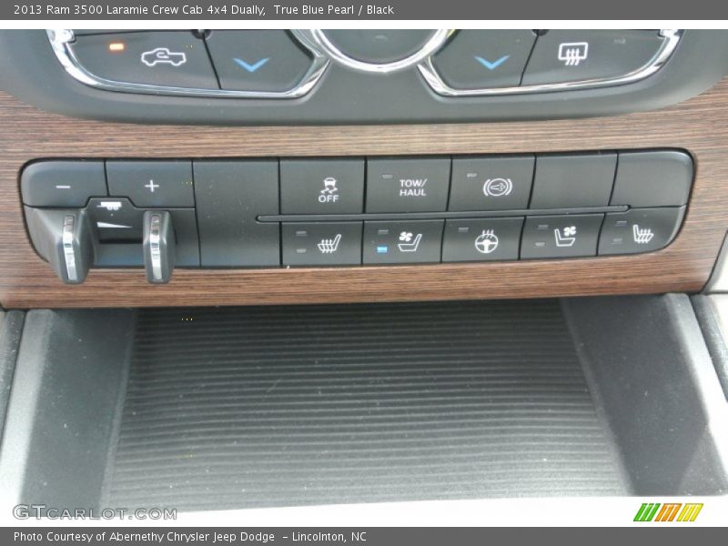 True Blue Pearl / Black 2013 Ram 3500 Laramie Crew Cab 4x4 Dually