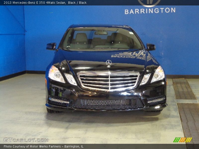 Black / Black 2013 Mercedes-Benz E 350 4Matic Sedan