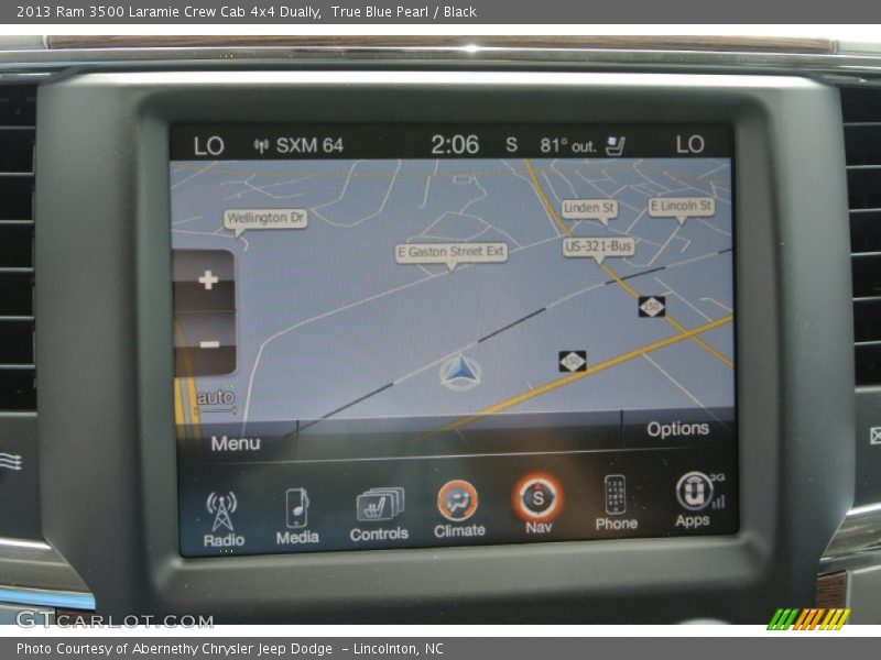 True Blue Pearl / Black 2013 Ram 3500 Laramie Crew Cab 4x4 Dually