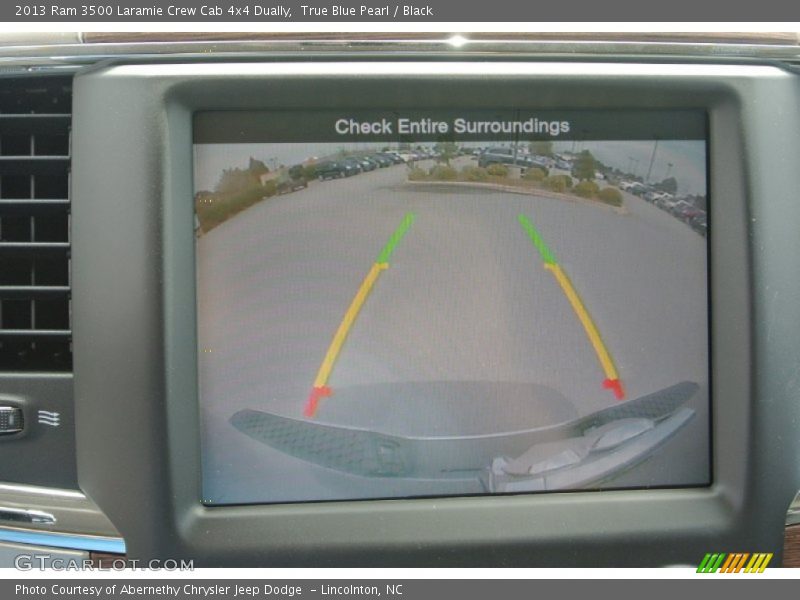 True Blue Pearl / Black 2013 Ram 3500 Laramie Crew Cab 4x4 Dually