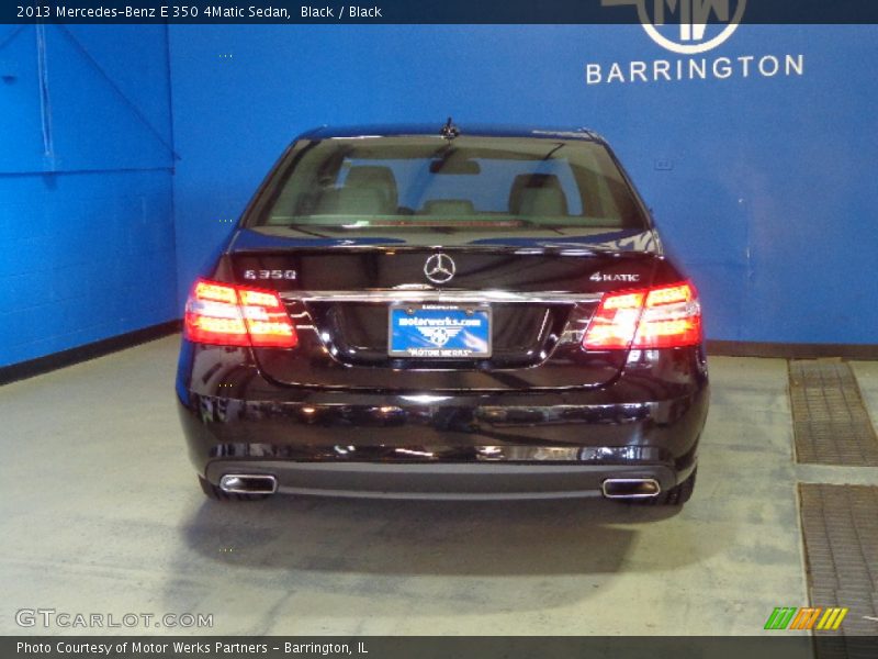 Black / Black 2013 Mercedes-Benz E 350 4Matic Sedan
