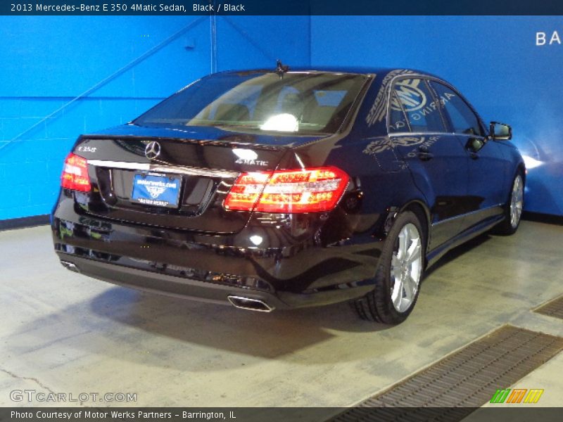 Black / Black 2013 Mercedes-Benz E 350 4Matic Sedan