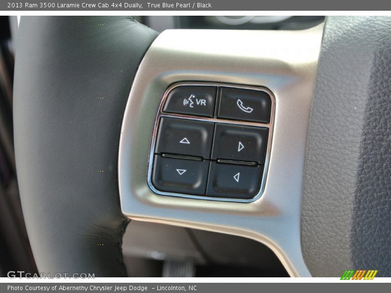 True Blue Pearl / Black 2013 Ram 3500 Laramie Crew Cab 4x4 Dually