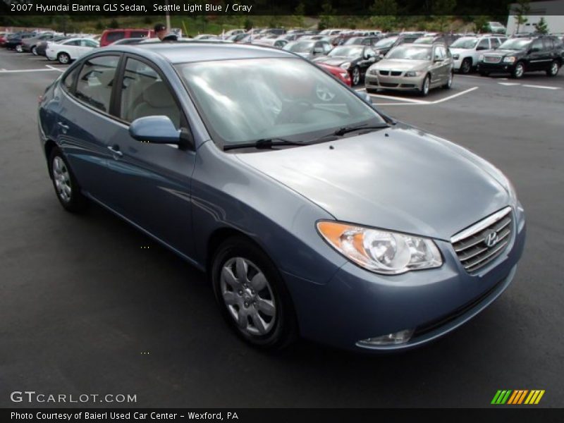 Seattle Light Blue / Gray 2007 Hyundai Elantra GLS Sedan