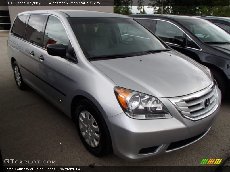 Alabaster Silver Metallic / Gray 2010 Honda Odyssey LX