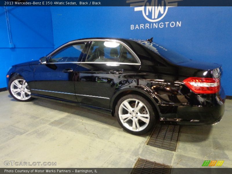 Black / Black 2013 Mercedes-Benz E 350 4Matic Sedan