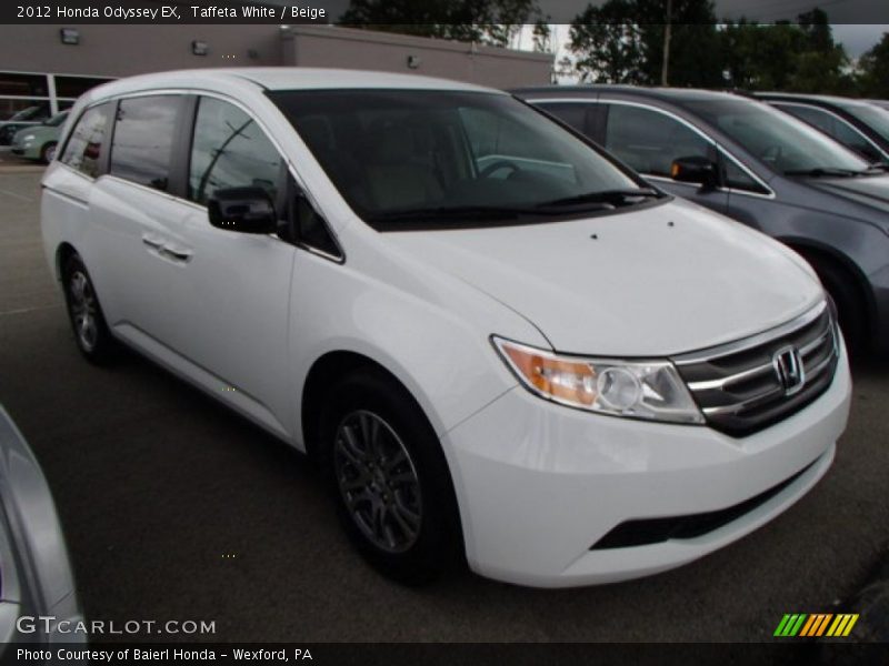 Taffeta White / Beige 2012 Honda Odyssey EX