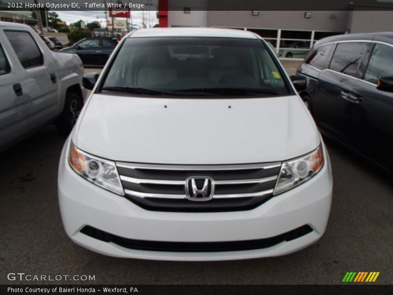 Taffeta White / Beige 2012 Honda Odyssey EX