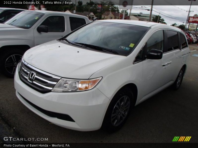 Taffeta White / Beige 2012 Honda Odyssey EX