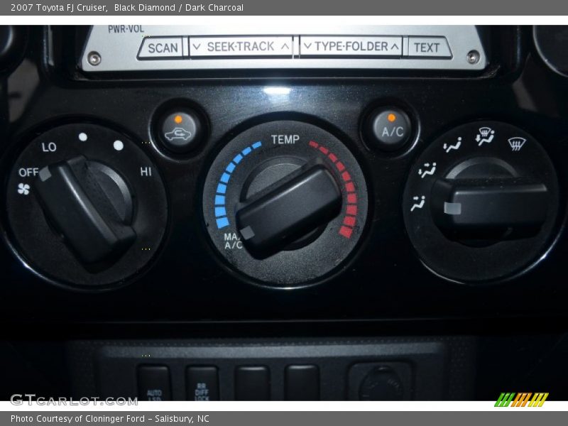 Black Diamond / Dark Charcoal 2007 Toyota FJ Cruiser