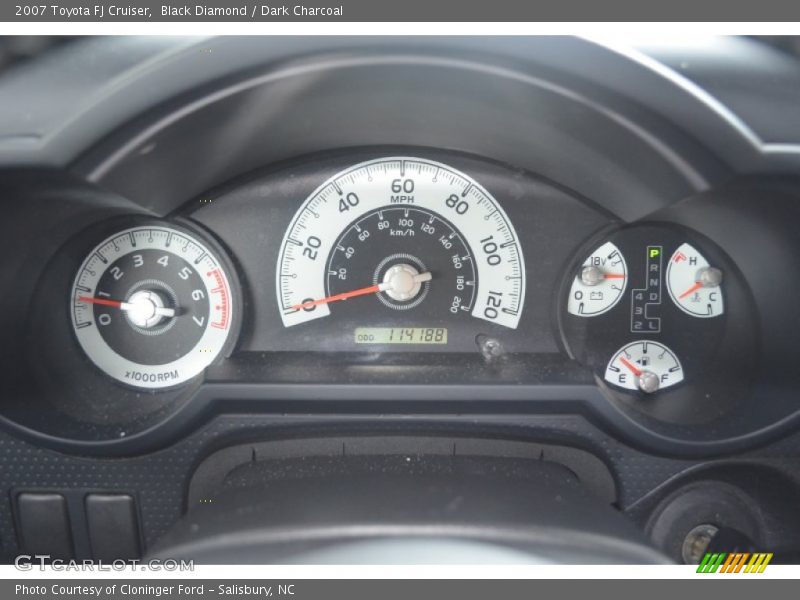 Black Diamond / Dark Charcoal 2007 Toyota FJ Cruiser