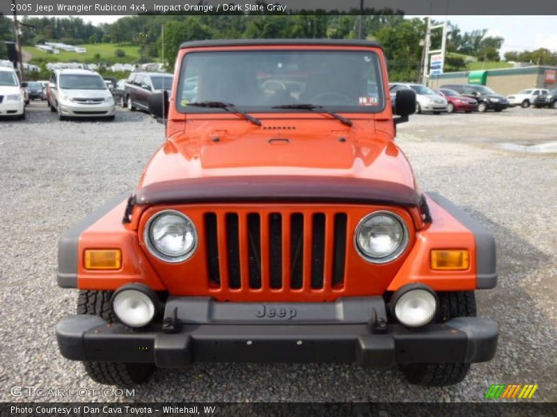 Impact Orange / Dark Slate Gray 2005 Jeep Wrangler Rubicon 4x4
