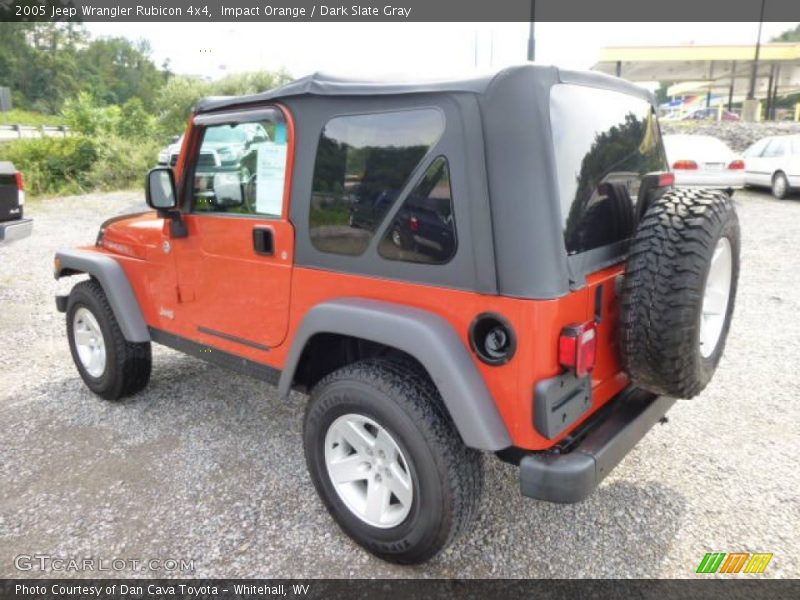 Impact Orange / Dark Slate Gray 2005 Jeep Wrangler Rubicon 4x4