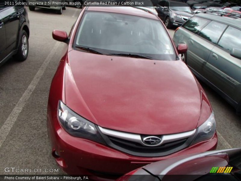 Camellia Red Pearl / Carbon Black 2011 Subaru Impreza 2.5i Premium Wagon