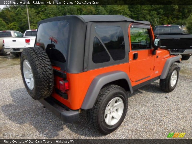 Impact Orange / Dark Slate Gray 2005 Jeep Wrangler Rubicon 4x4