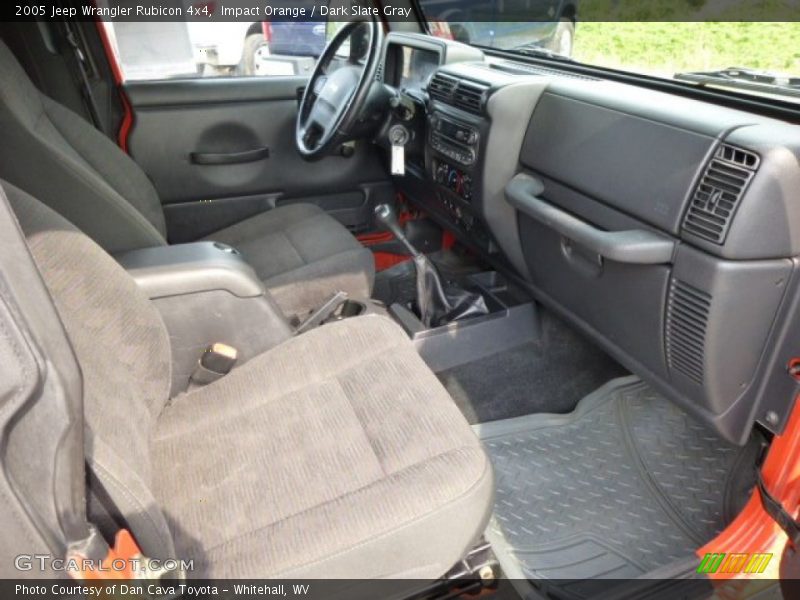 Impact Orange / Dark Slate Gray 2005 Jeep Wrangler Rubicon 4x4