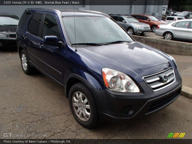 Eternal Blue Pearl / Black 2005 Honda CR-V EX 4WD