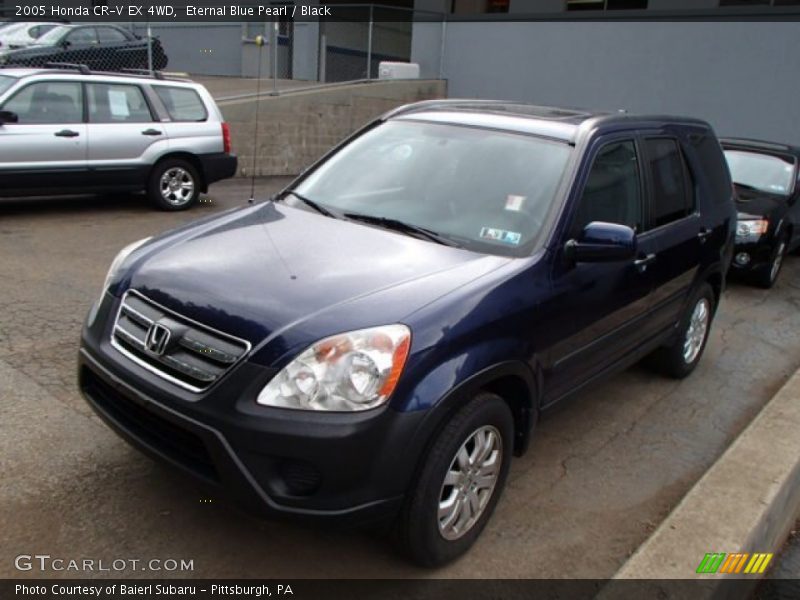Eternal Blue Pearl / Black 2005 Honda CR-V EX 4WD