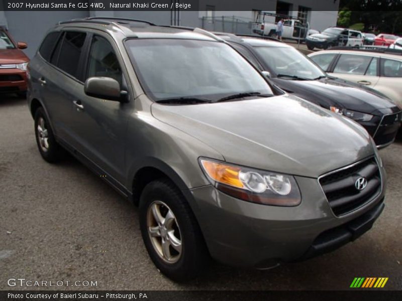 Natural Khaki Green / Beige 2007 Hyundai Santa Fe GLS 4WD