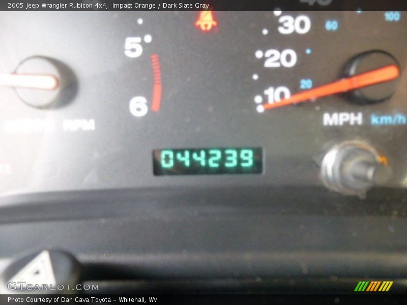 Impact Orange / Dark Slate Gray 2005 Jeep Wrangler Rubicon 4x4