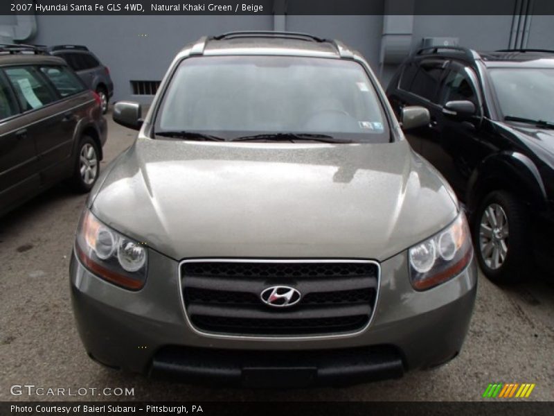 Natural Khaki Green / Beige 2007 Hyundai Santa Fe GLS 4WD