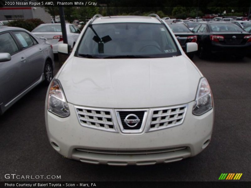 Phantom White / Gray 2010 Nissan Rogue S AWD