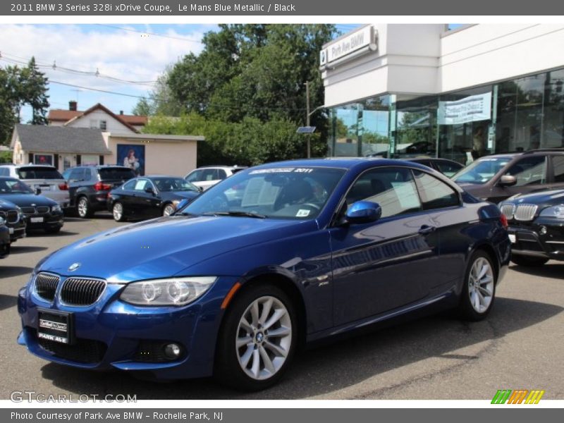 Le Mans Blue Metallic / Black 2011 BMW 3 Series 328i xDrive Coupe
